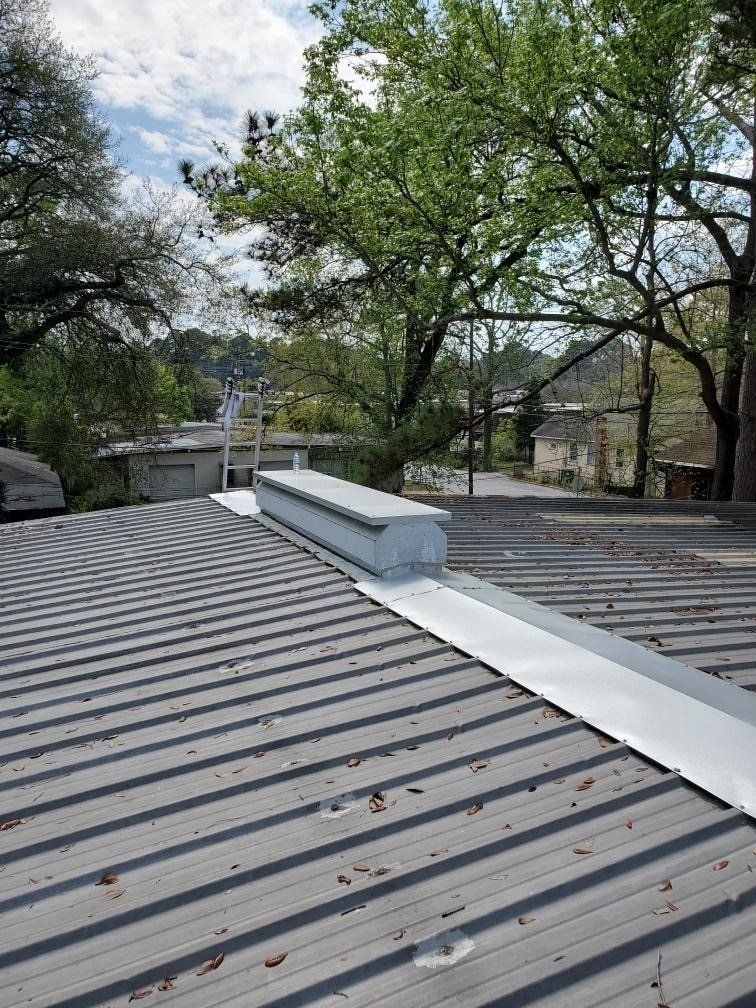 Metal Roof With A Ridge Vent System