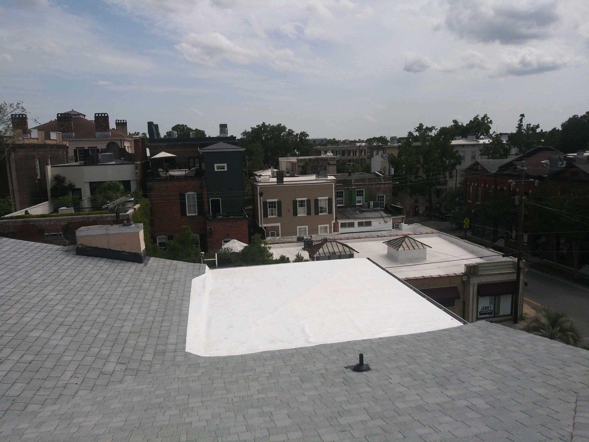 Rooftop View Of Diverse Buildings