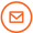 Orange circle with white envelope icon.