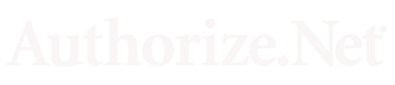 Authorize.Net logo in a light color on a white background.