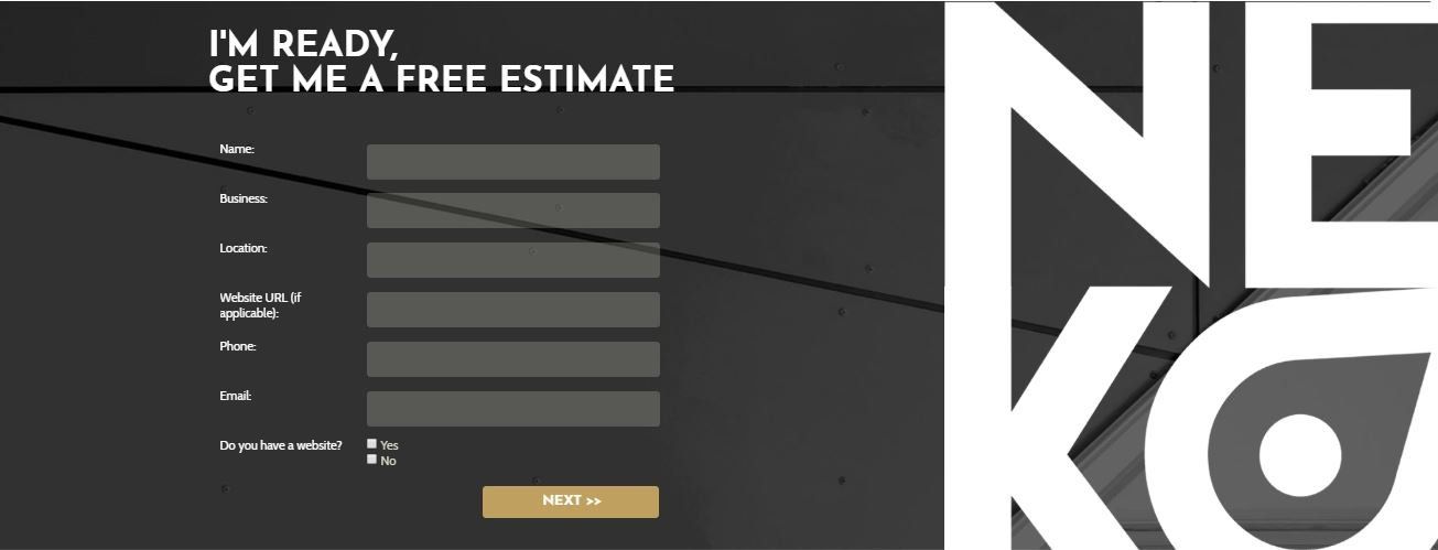 Landing page CTA