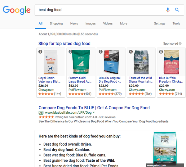 Google Search Results