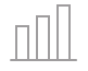Bar graph showing increasing data.