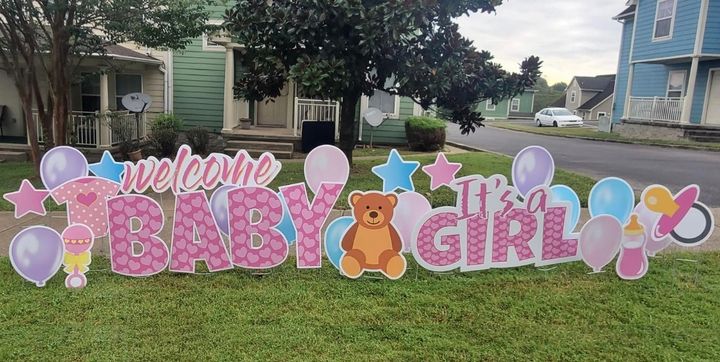 New Baby Yard Cards