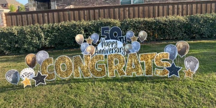 Happy Anniversary Yard Cards