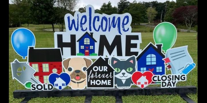 Welcome Home Yard Cards