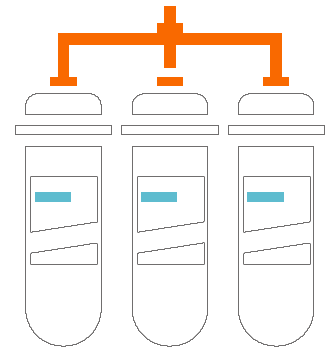 Hot water cylinder or plastic/galvanized tank icon