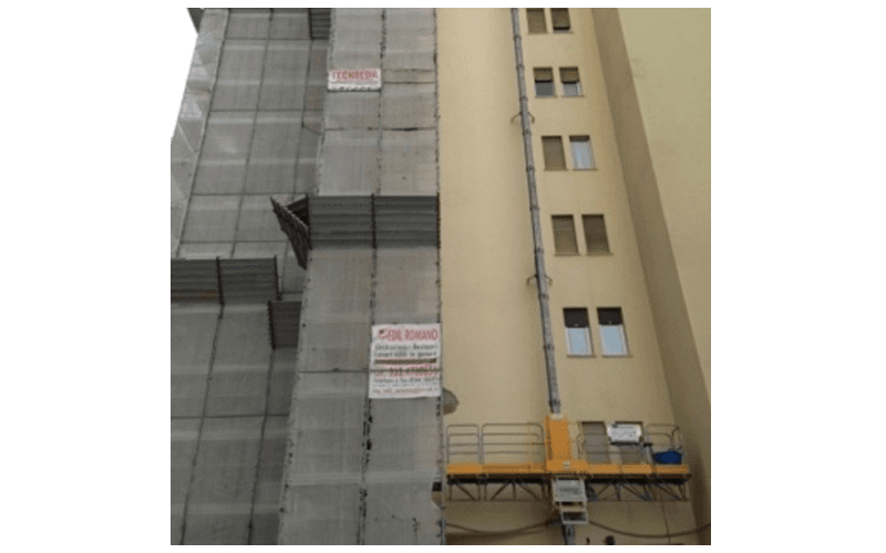 impalcatura per rifacimento facciata