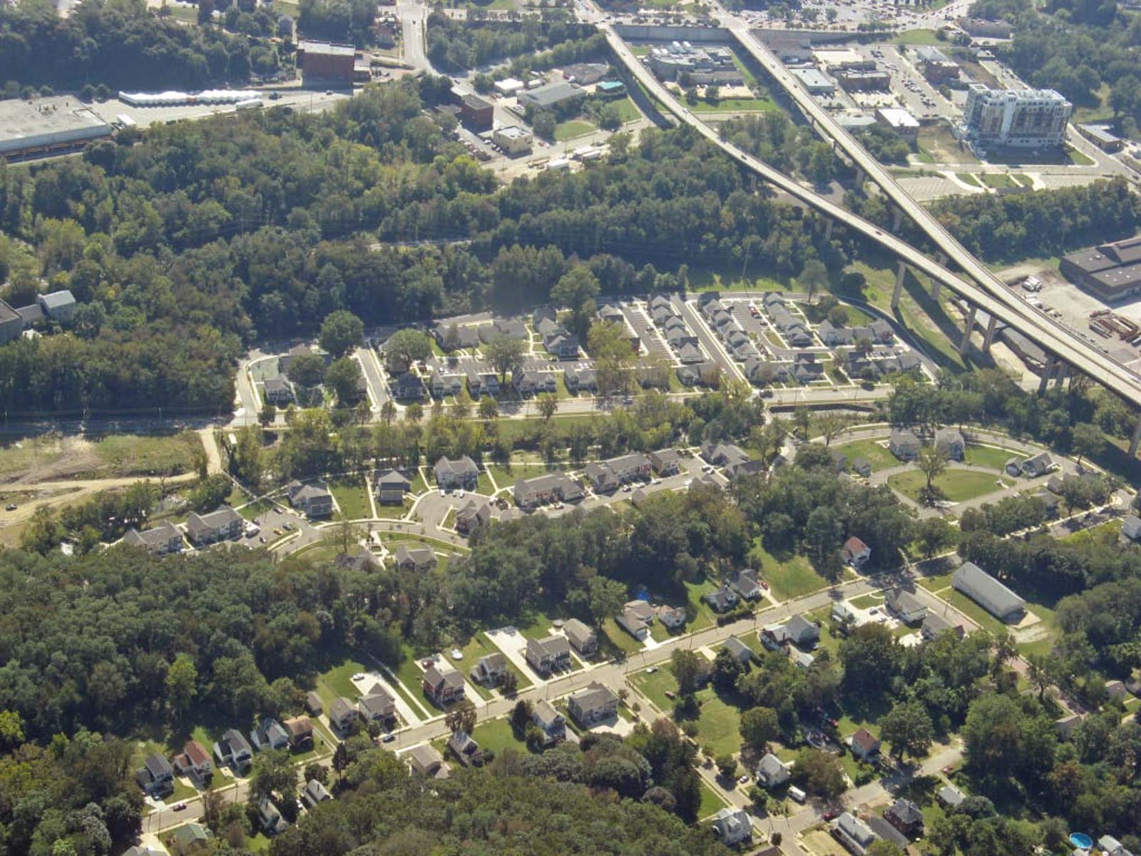 cascade village aerial view