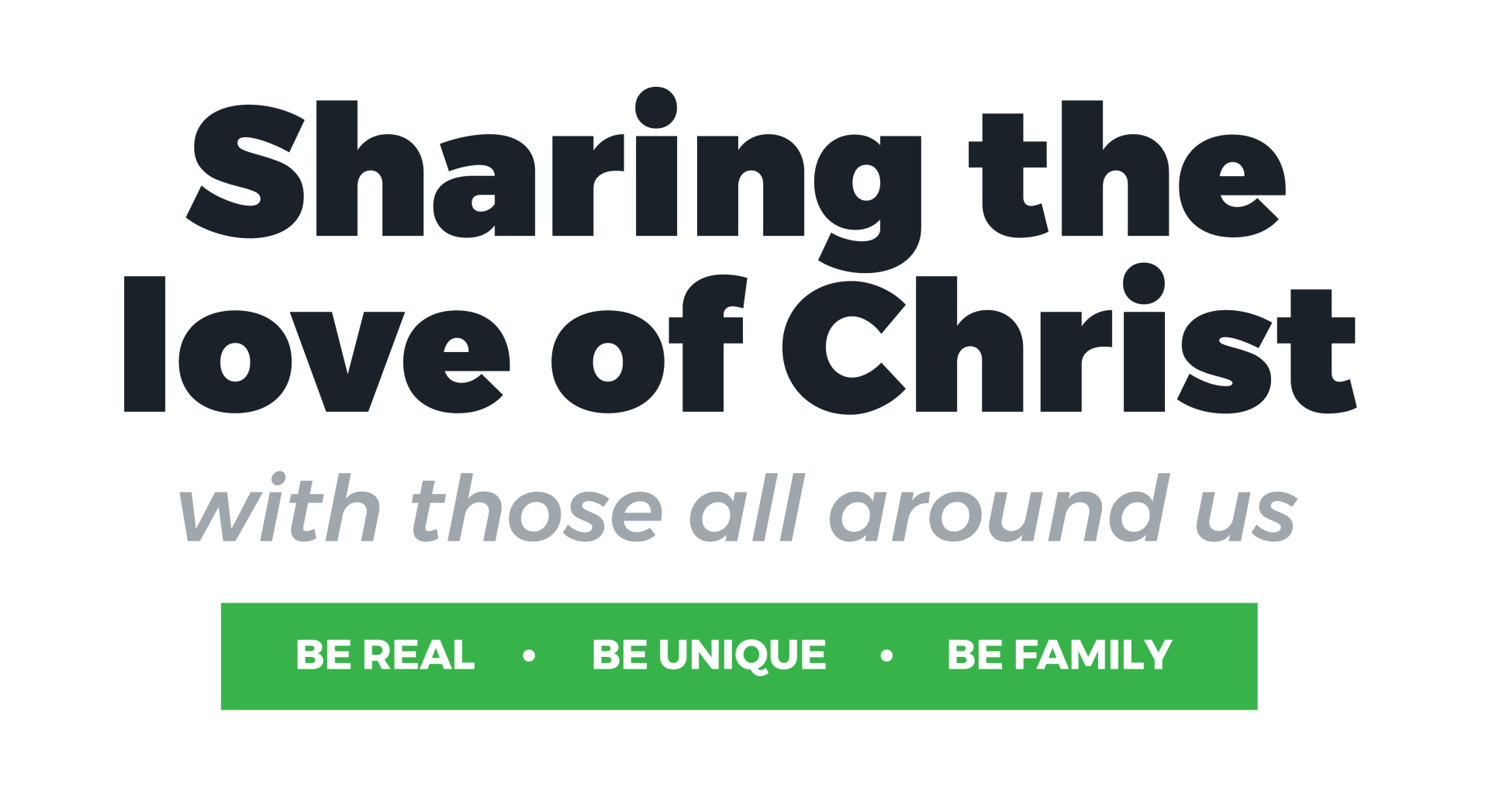 Sharing the love of Christ