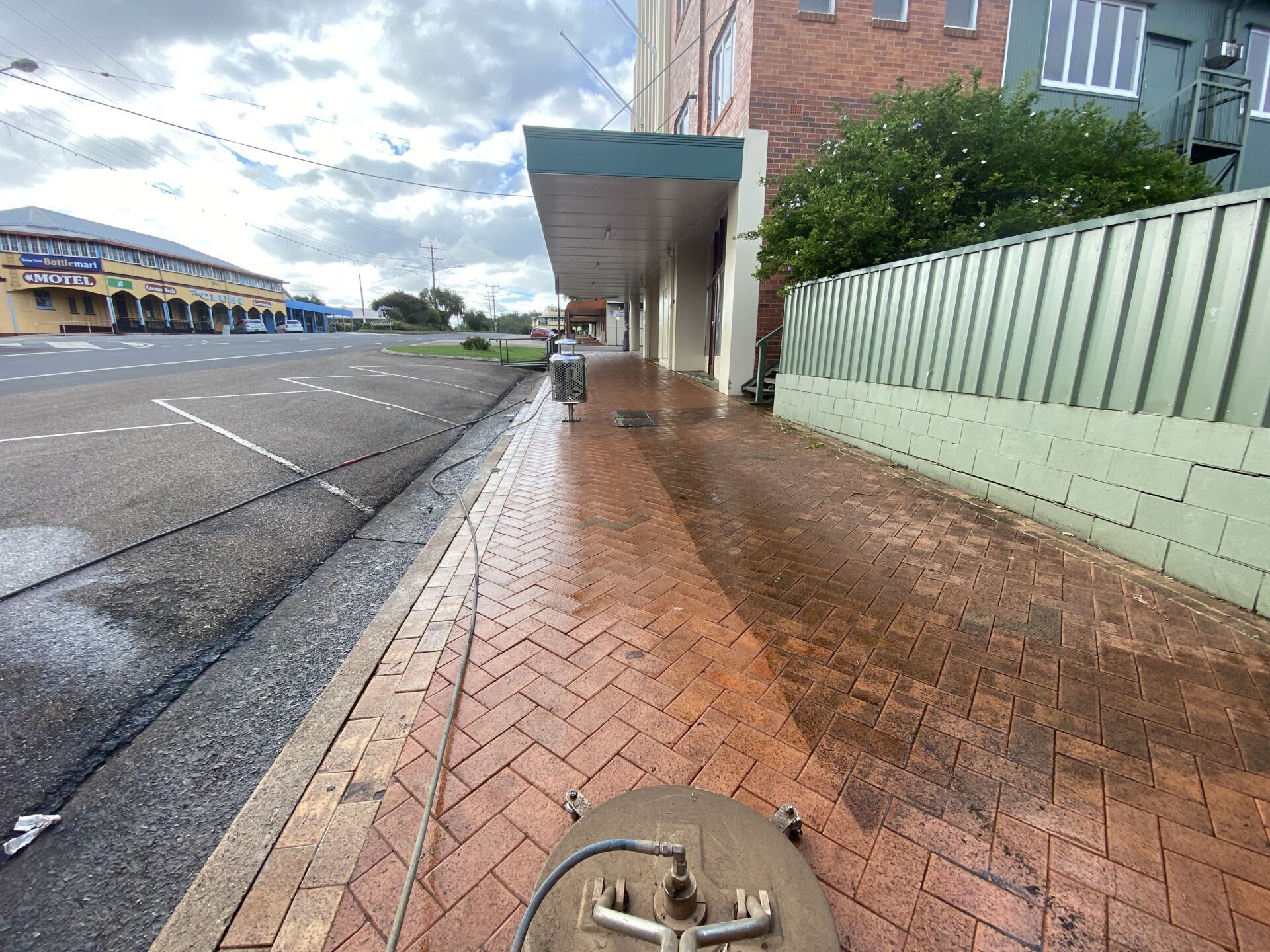 Cleaning The Side Walk — FNQ Pressure Cleaning in Atherton, QLD