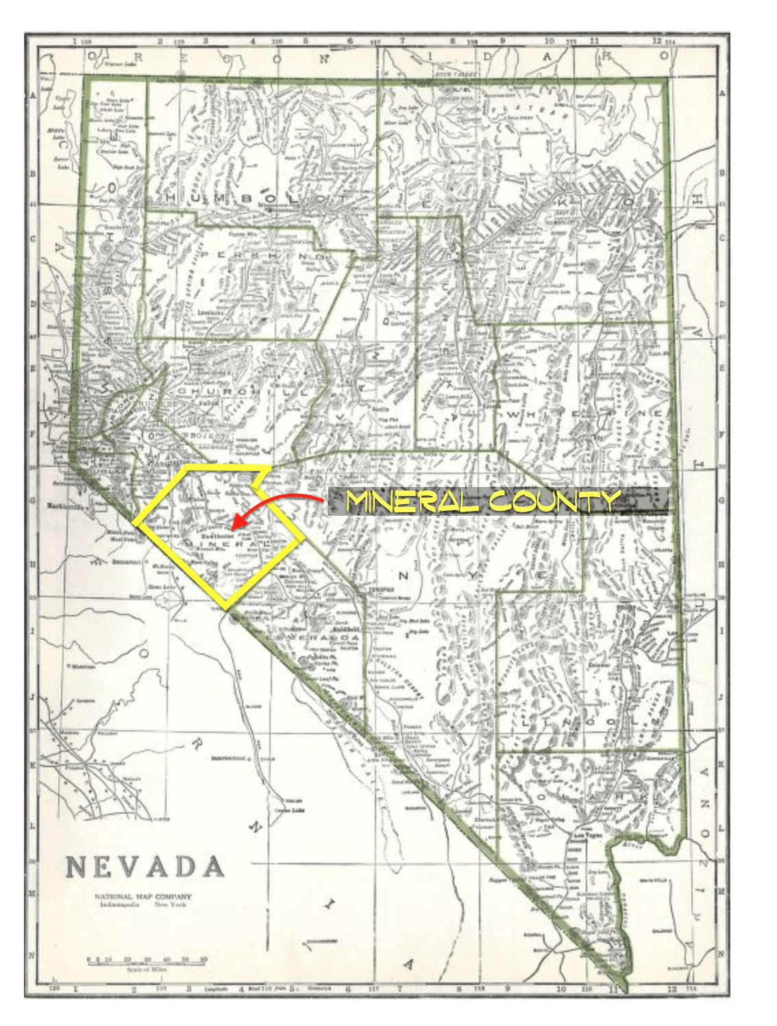 STATE OF NEVADA BY COUNTY