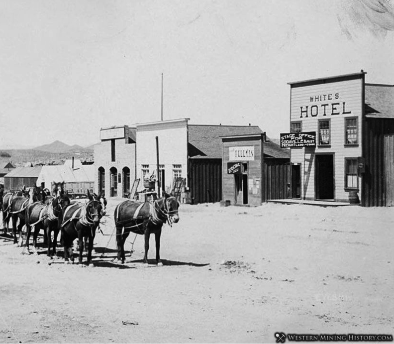 MAIN-STREET SODAVILLE, NEVADA WITH HOTEL