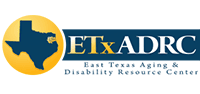 Click to visit website East Texas Aging & Disability Resource Center logo