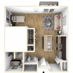 Studio Floor Plan | High Pointe Apartments Studio Floor Plan | High Pointe Apartments