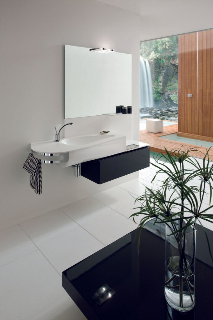 Progetto lavabo con porta asciugamano Monza