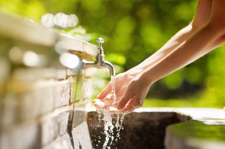 Water Testing ─ Washing Hands In Clean Water in Sag Harbor, NY Water Testing ─ Washing Hands In Clean Water in Sag Harbor, NY