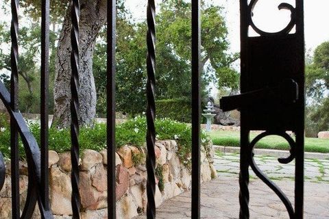 Wrought iron gates