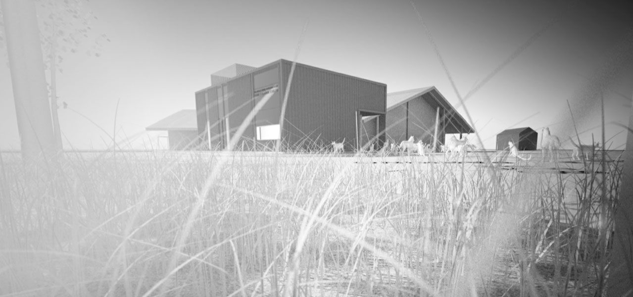exterior render of the langley animal protection society feline isolation shelter