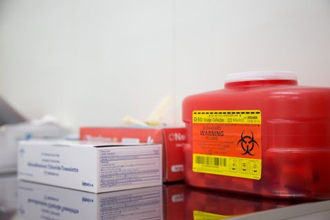 Red Sharps Medical Waste Container Red Sharps Medical Waste Container