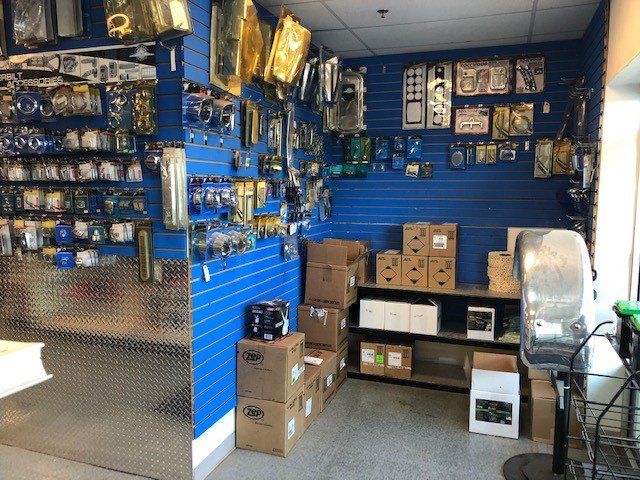 Truck Parts On Wall And Boxes | Monroe, WA | Kenny’s Truck Parts & Repair