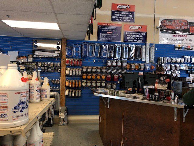 Truck Parts Counter Overview | Monroe, WA | Kenny’s Truck Parts & Repair