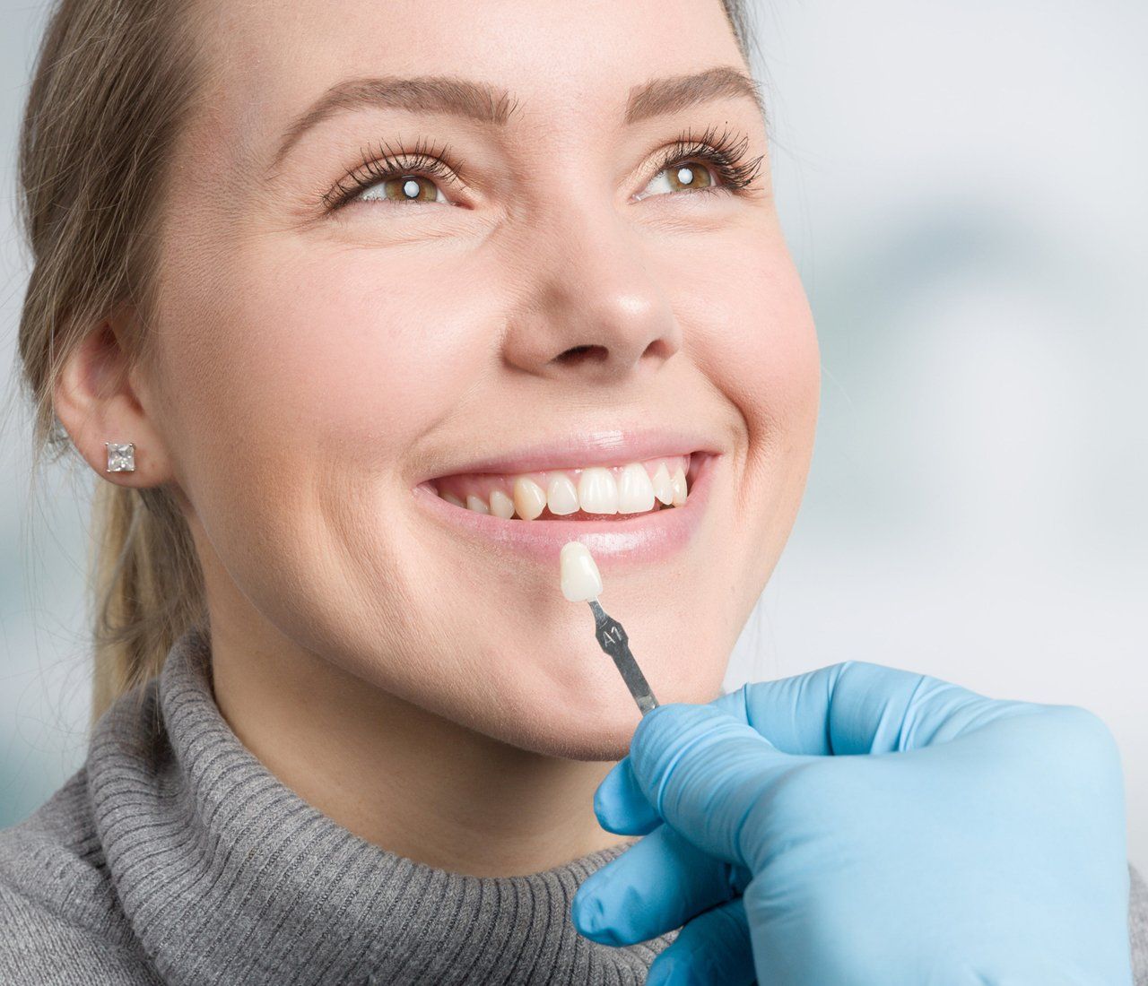 Woman Having A Dental Veneer — West Des Moines, IA — Westbrooke Family Dentistry Woman Having A Dental Veneer — West Des Moines, IA — Westbrooke Family Dentistry