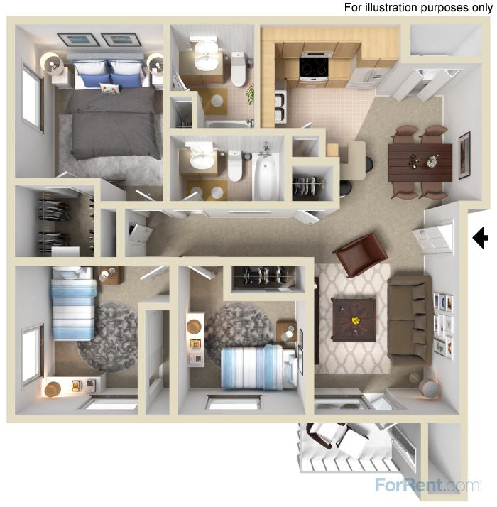 3 bedroom | 2 bathroom