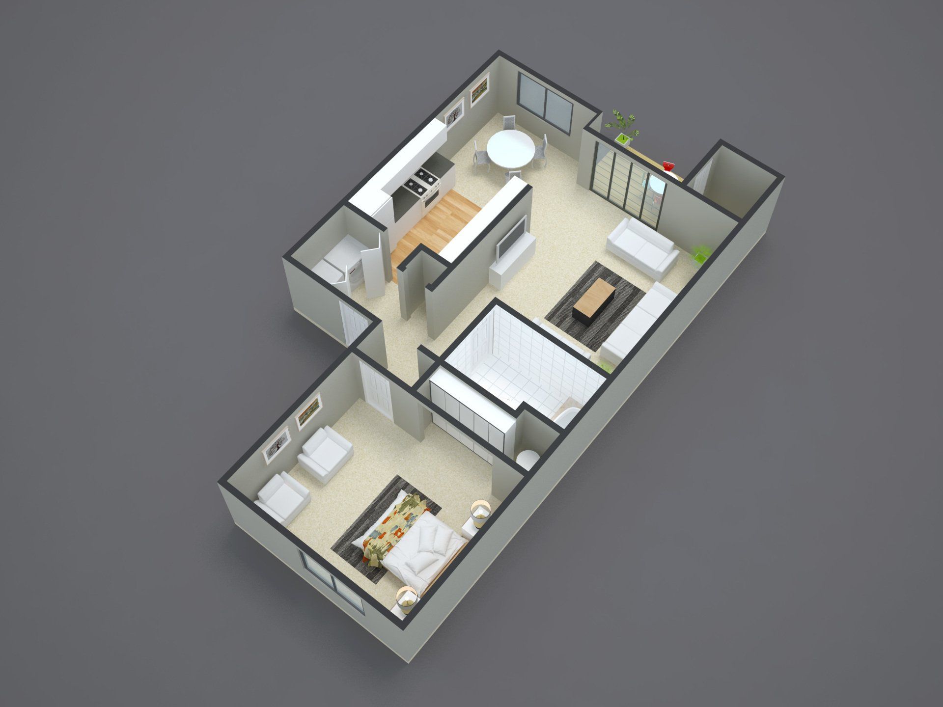 1 bedroom | 1 bathroom
