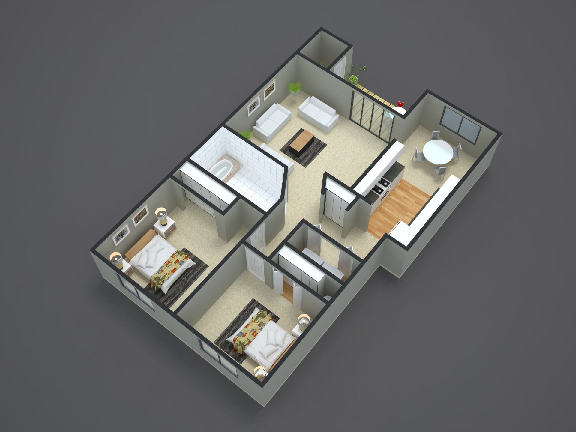2 bedroom | 1 bathroom