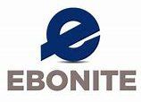 The logo for ebonite is a blue e with a diagonal line through it.
