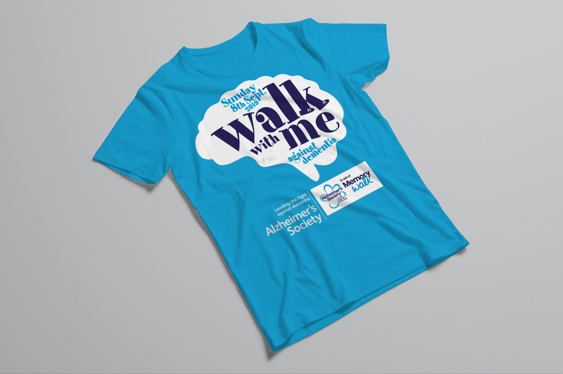 Blue t-shirt with 