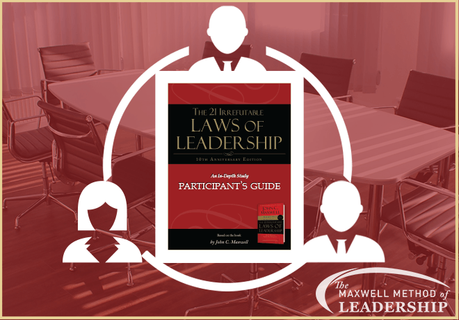 A poster for the laws of leadership participant 's guide