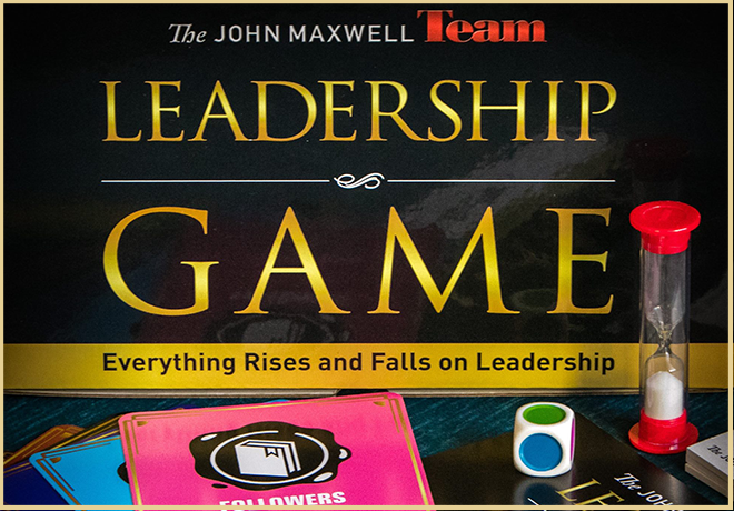 A poster for the john maxwell team leadership game