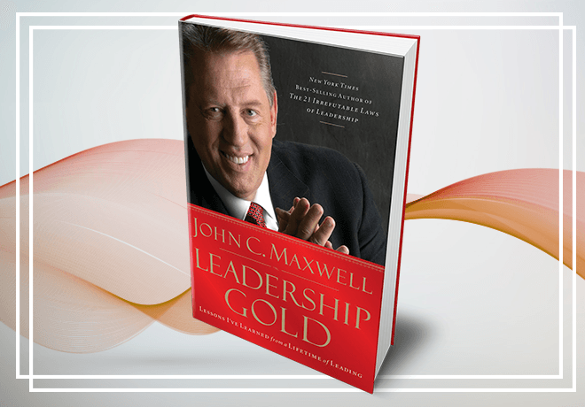 A book by john c. maxwell titled leadership gold