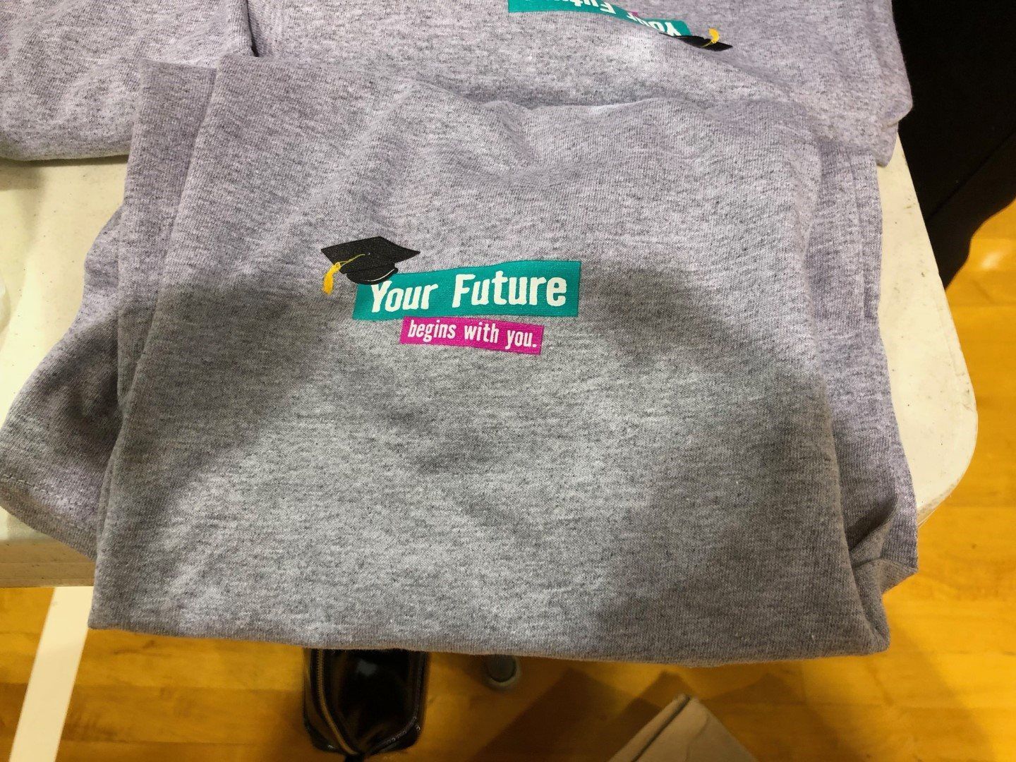 A t-shirt that says your future on it