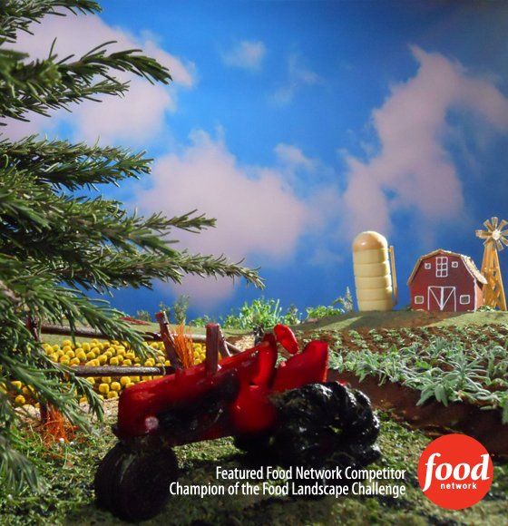 A featured food network competition champion of the food landscape challenge