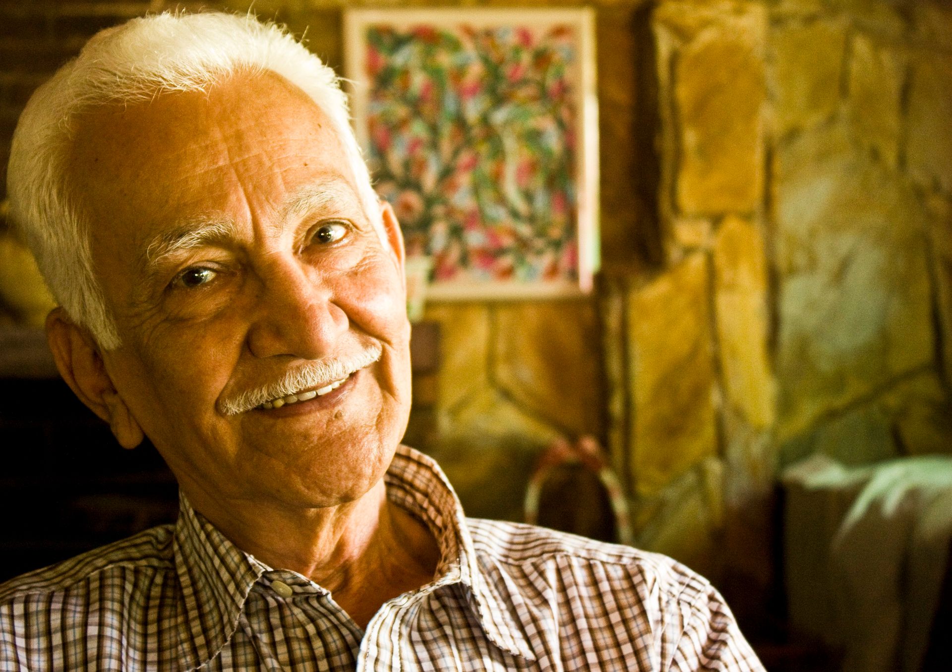 Man with dentures