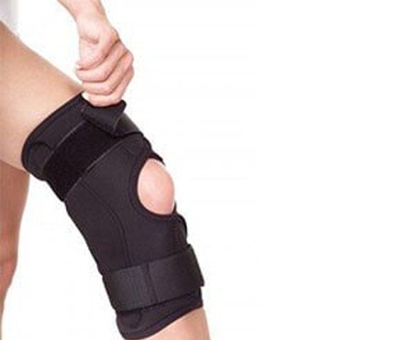 A Patient Wearing Knee Support | Hampden Medical Group | Englewood, Colorado A Patient Wearing Knee Support | Hampden Medical Group | Englewood, Colorado
