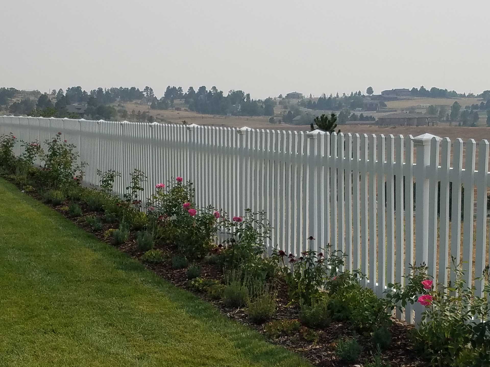 White Wooden Fence — Elizabeth, CO — Estate Fence Supply White Wooden Fence — Elizabeth, CO — Estate Fence Supply