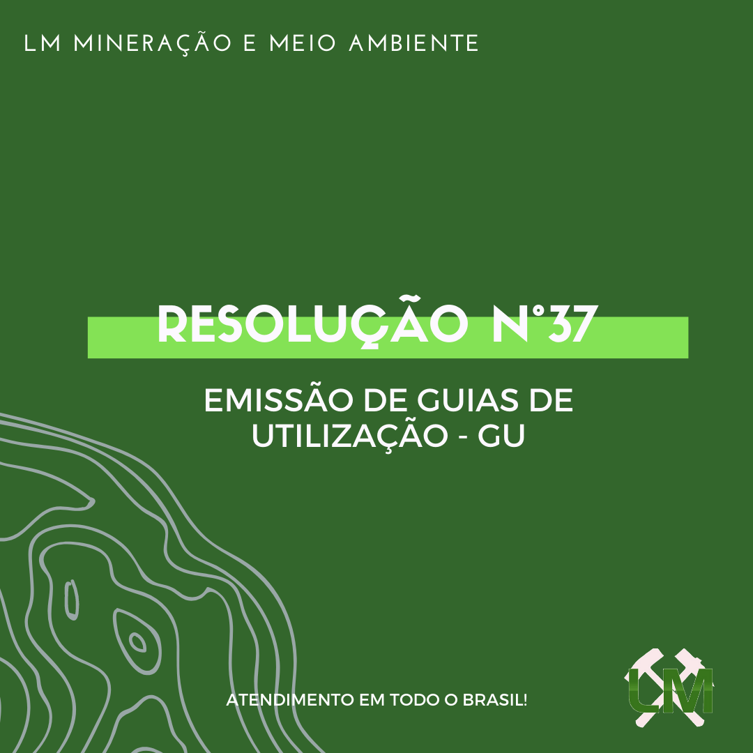 resolução n°37 emissão de guias de utulização - gu