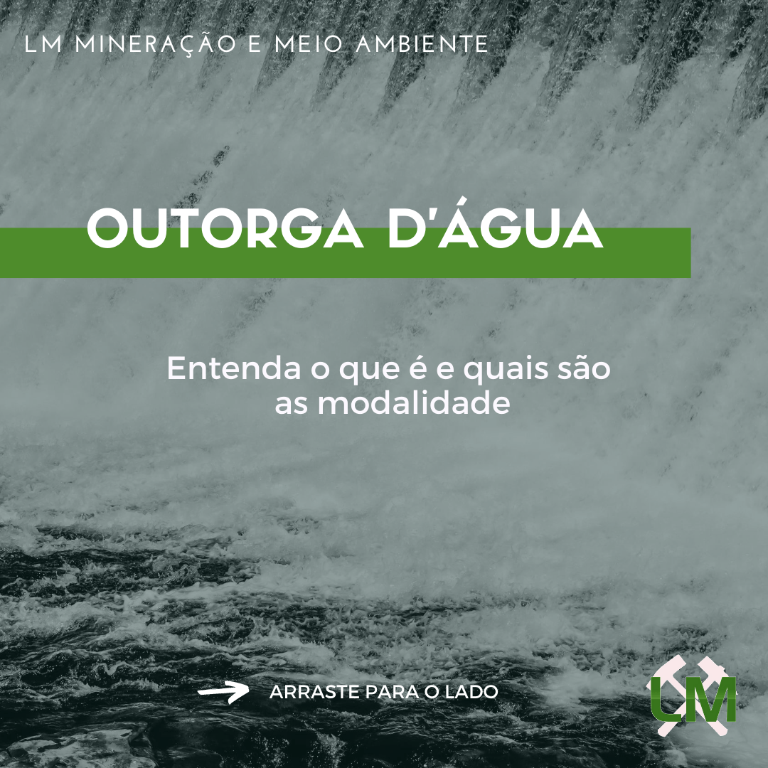 Imagem com uma barragem de água ao fundo exemplificando um dos usos da outorga de uso da água