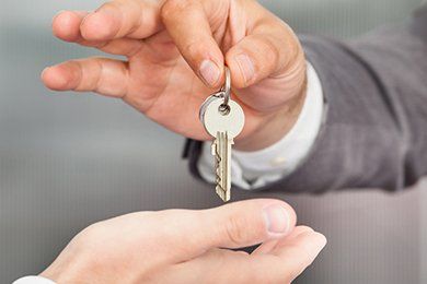delivery of keys from one hand to another