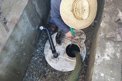 Pumping Out Septic Tank — Ontario, California — Quality Pumping Services Inc. Pumping Out Septic Tank — Ontario, California — Quality Pumping Services Inc.