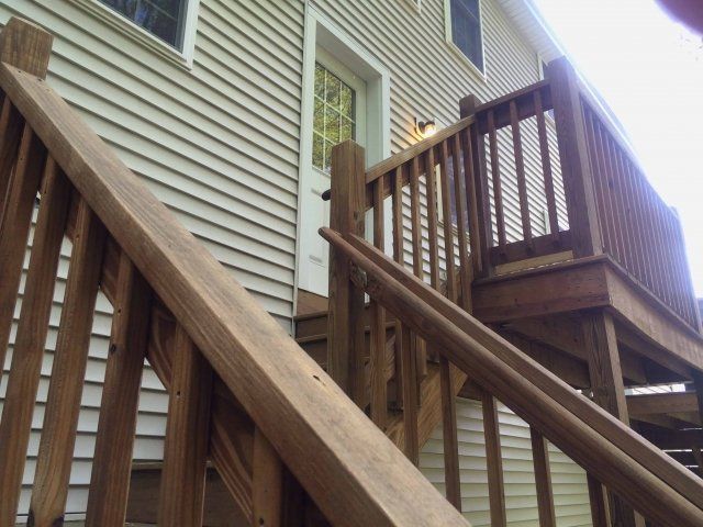 Stairs to door
