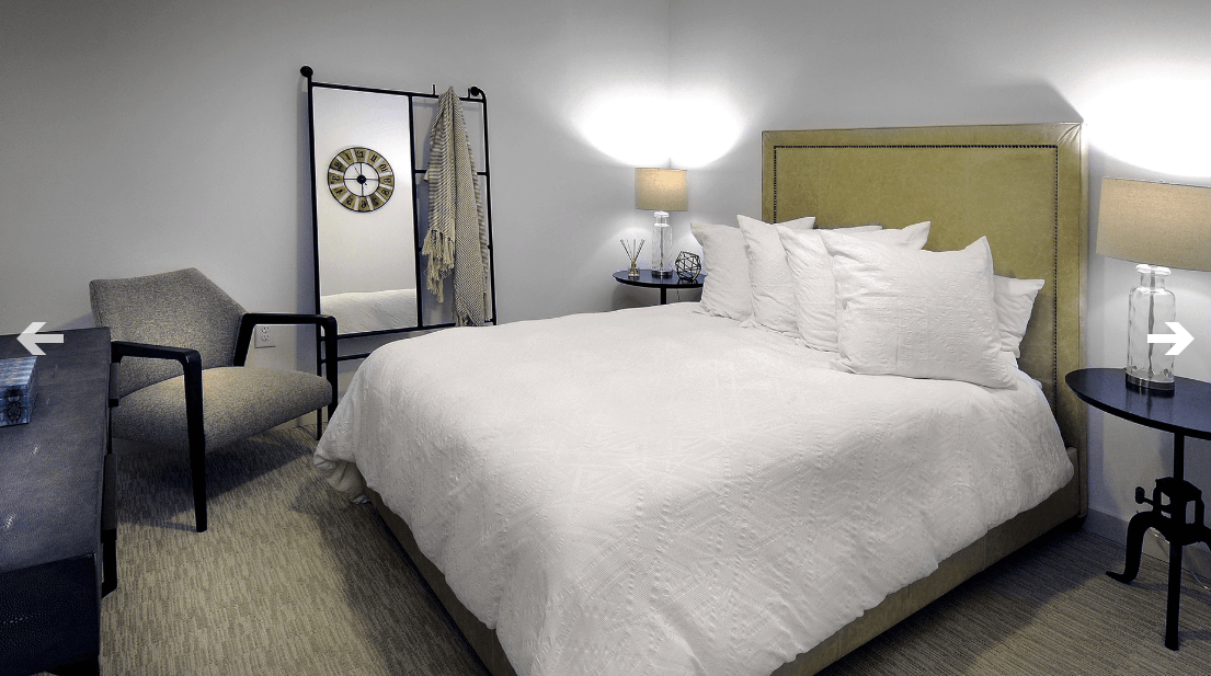 North and Line Apartment Luxury Bedroom with Bed