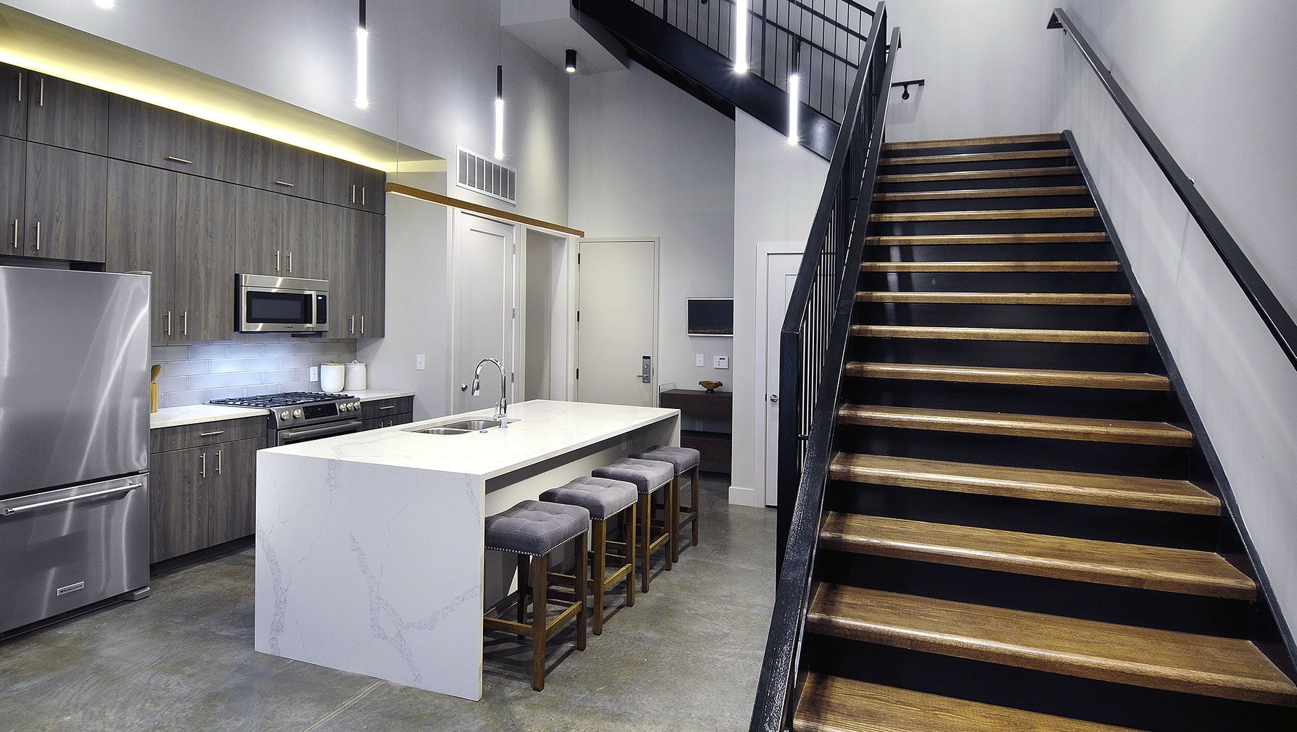 North and Line Loft Spacious Kitchen Island