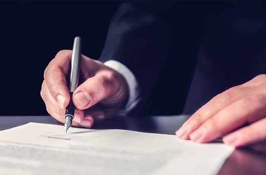 Signing document — Business planning in Walkersville, MD Signing document — Business planning in Walkersville, MD