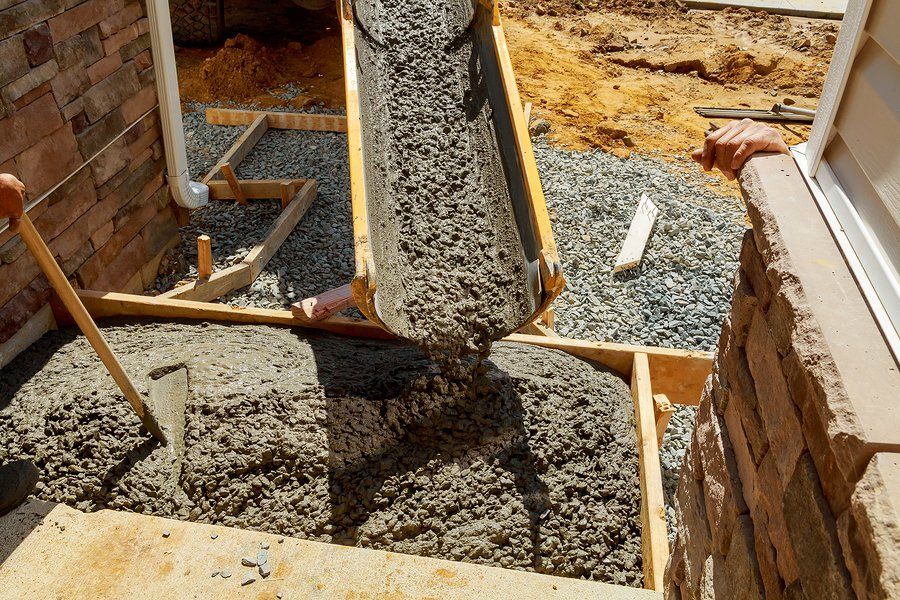 concrete pour