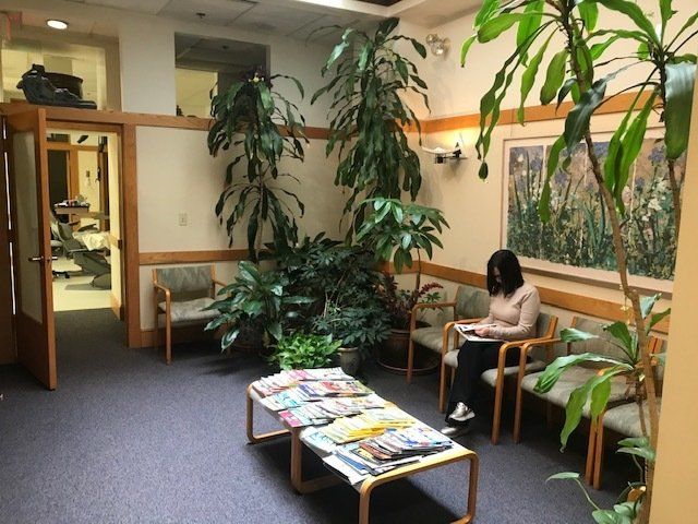 A Woman in the Waiting Room — Boston, MA — Boston Orthodontics
